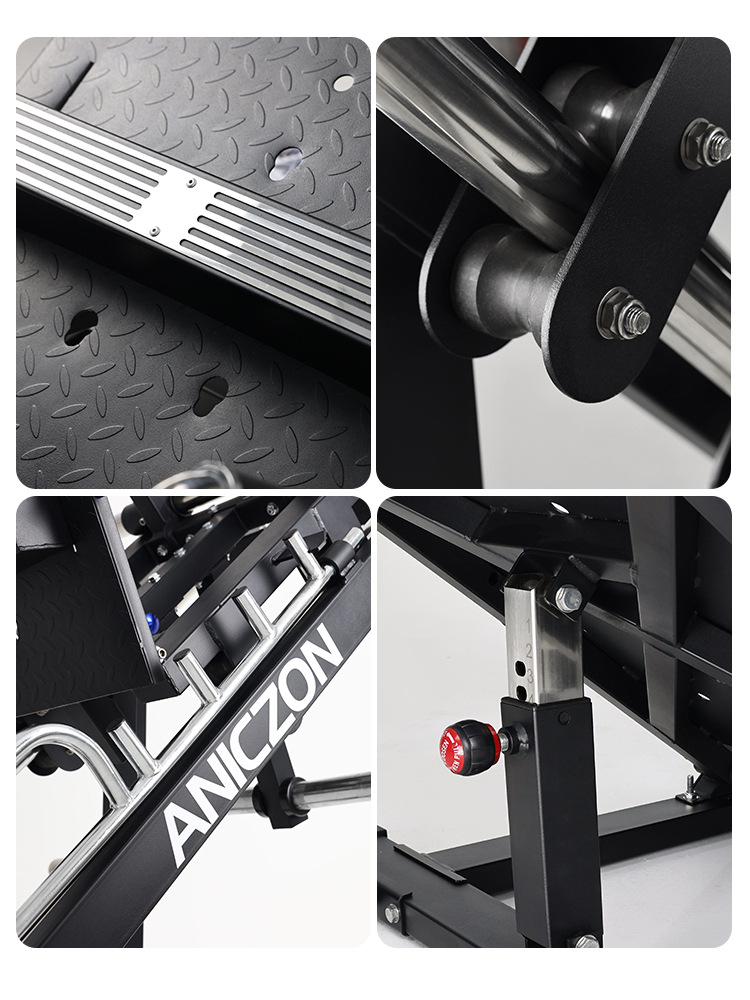 Máquina de pedal inverso, entrenador de pedal recto doméstico, máquina de cuclillas de 45 grados, máquina de cuclillas comerciales, equipo de ejercicios de piernas