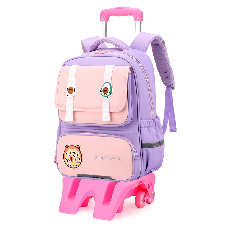 Nuevo pez natural para estudiantes de primaria, estudiantes de secundaria, bolsas de seis ruedas, escaleras de grado 234, niñas