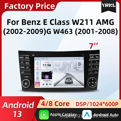 Suitable for Mercedes-Benz W211 7inch Car Multimedia Player Carplay Car Navigation Universal Car Navigation System