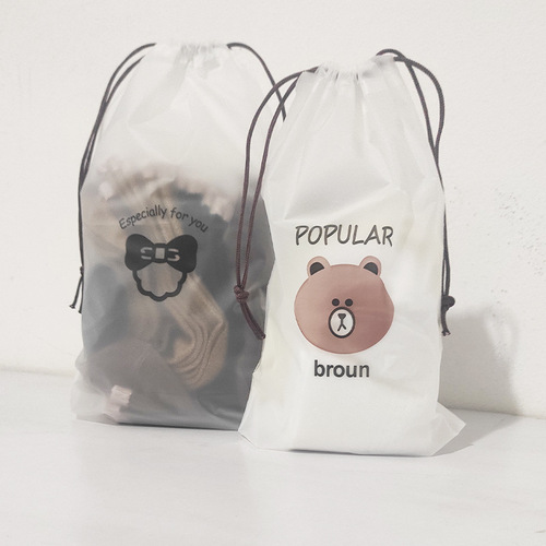 【Factory Wholesale】Cartoon Bear Socks for Autumn and Winter Hot Selling Mid-Calf Socks Street Stall Socks Elegant Bag Packaging