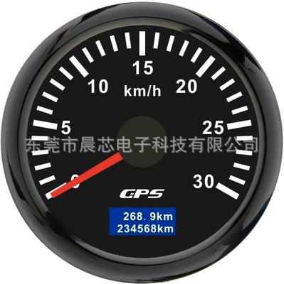 52mm Car Ship Modified Other vehicle instruments - cx6249b-black-plate-and-black-cover-30km