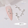 Japanese metal retro nail decoration contains rose, internet celebrity, light luxury style