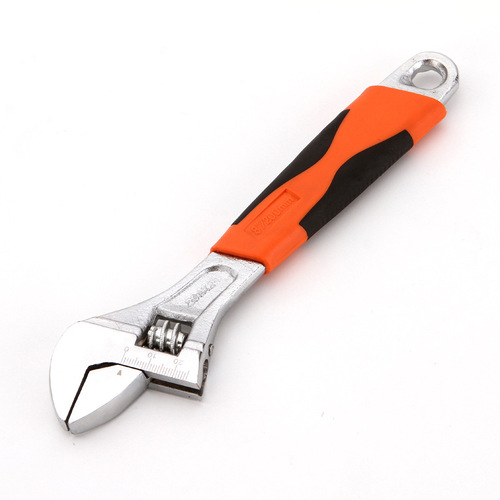 Deep Dig 8-inch adjustable rubber-coated adjustable wrench hand tool tiger mouth wrench carbon steel one piece drop shipping