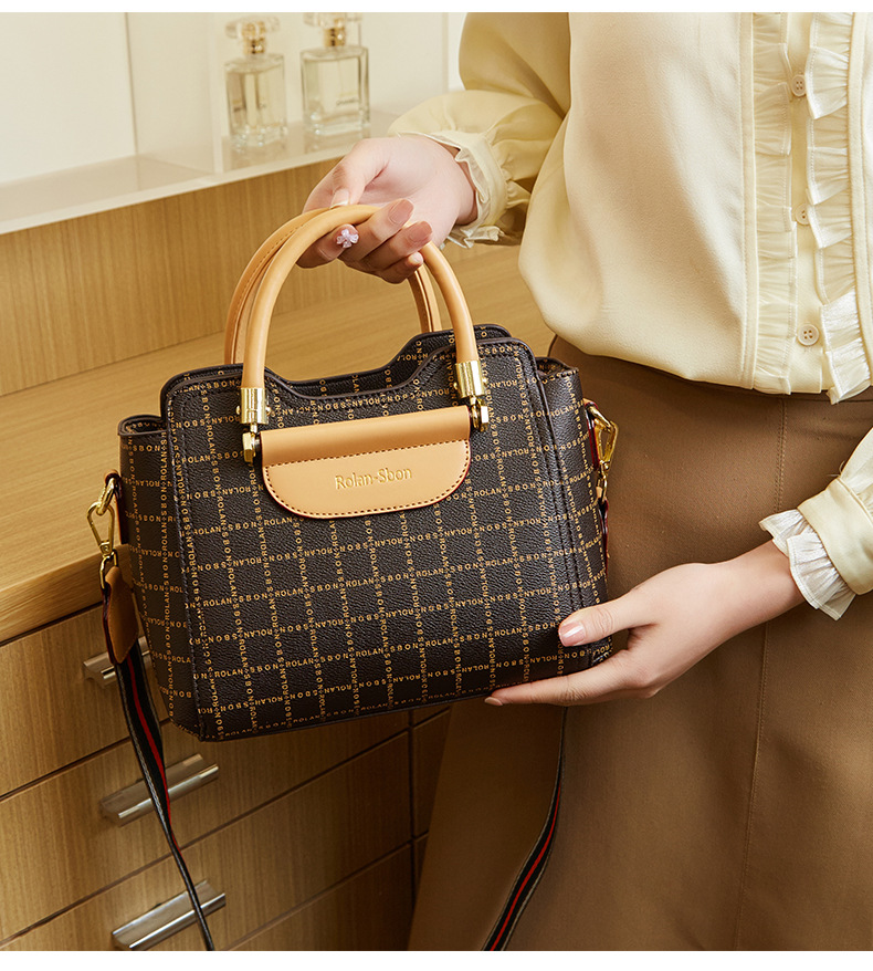 Dames handtas en schoudertas set van echt leer_voghion.com