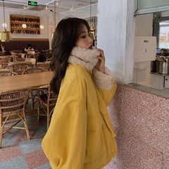 棉袄年新款羊羔毛外套女棉衣女韩版宽松棉服oversize女潮