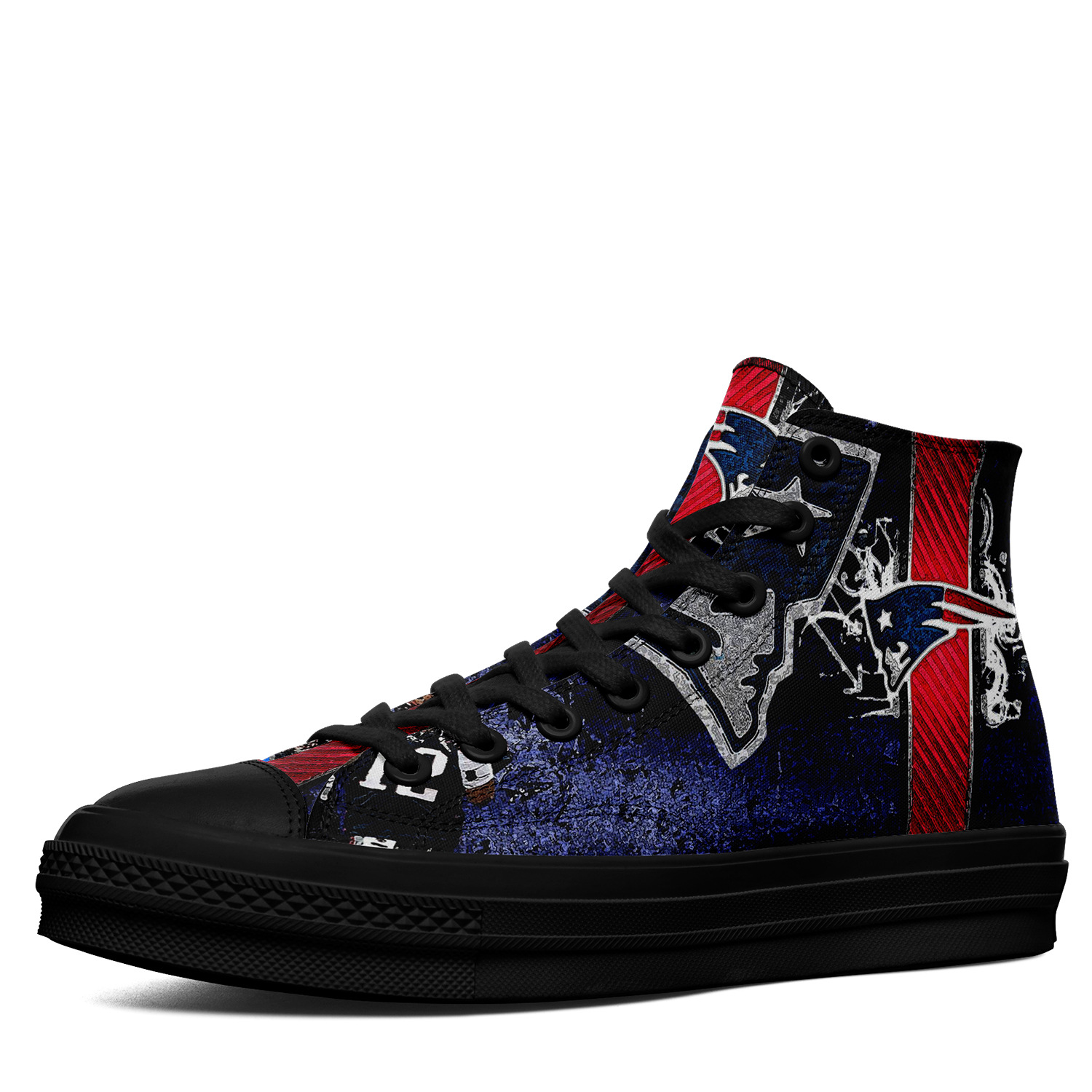 夏季男女高帮帆布鞋可定 制印刷商标图案一件代发学生成人鞋