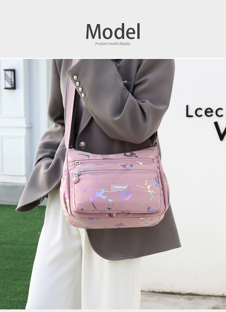 The 2024 new women's crossbody bag with a unique, high-end feel, large-capacity single-shoulder bag, and multi-functional mommy bag is trendy undefined