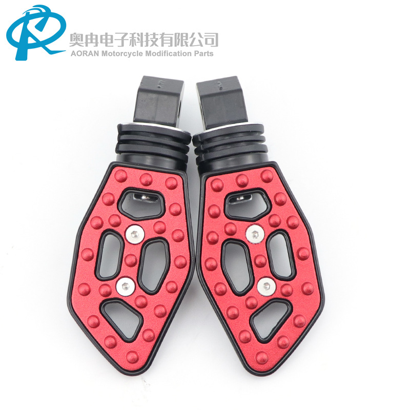Motorcycle modification accessories: aluminum alloy footrests, rear anti-slip footrests, universal footrests for men's motorcycles