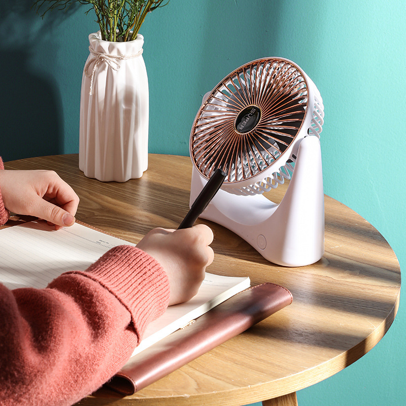 Three-speed wind speed air circulation fan, convection desk-top turbo home office desk USB charging mini fan