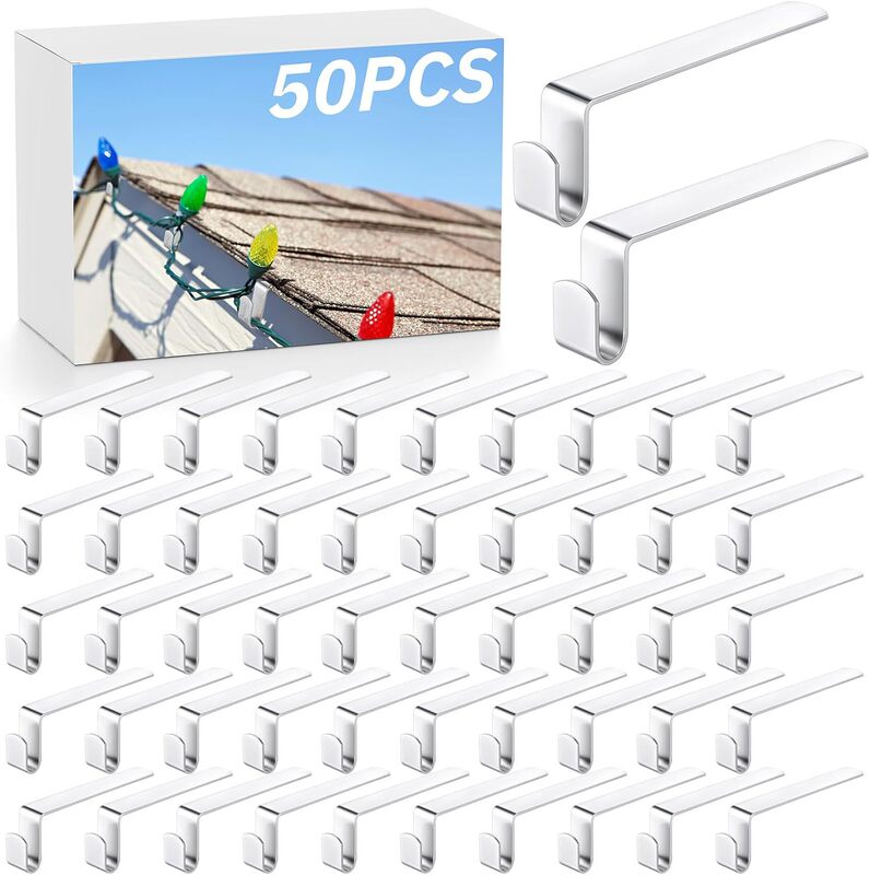 Christmas Light Clip Drain Hook for Outdoor Lights Tile Clip Metal Hook Outdoor Aluminum Lighting Bracket