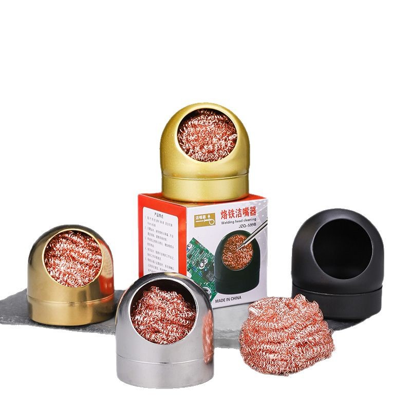 Venta directa de fábrica de soldadura, soldador eléctrico, limpiador de punta de soldador, asiento de limpieza de bola de alambre de cobre, punta de soldador, bola de soldadura, punta de limpieza multifuncional image 6