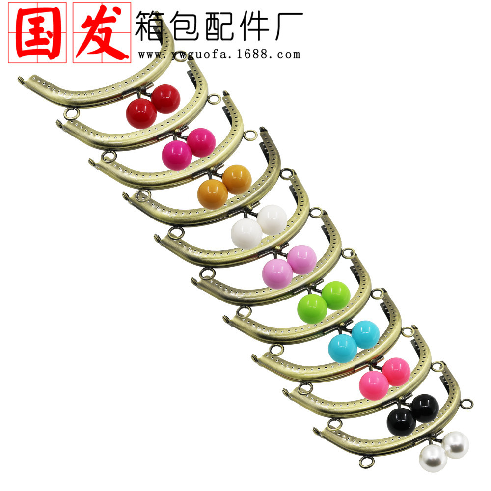 Grandes orejas 12.5CM curva cabeza de caramelo lisa oro borde plano 20MM bronce color de caramelo 24 colores opcionales