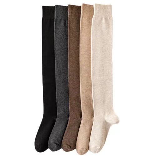 Spring and summer thin pressure slimming leg over-the-knee socks for women JK long socks for women's calf cotton socks tall long legs slimming socks