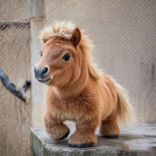 Cross-border New My Realistic Robot Pony My Reality Robot Pony Plush Doll