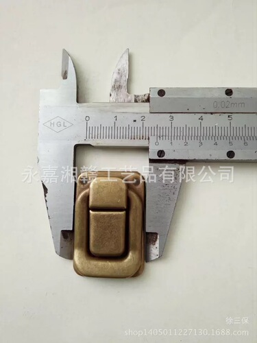 Lock manufacturer wholesale metal luggage accessories Taiping buckle wooden box lock iron lock can be customized