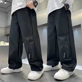 男童装裤子春装冲锋长裤2025新款春秋款休闲裤儿男孩防水宽松代发