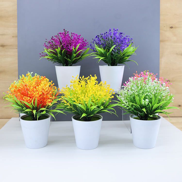 仿真花绿植小摆件室内客厅家居塑料假花小树盆景装饰花卉盆栽摆设