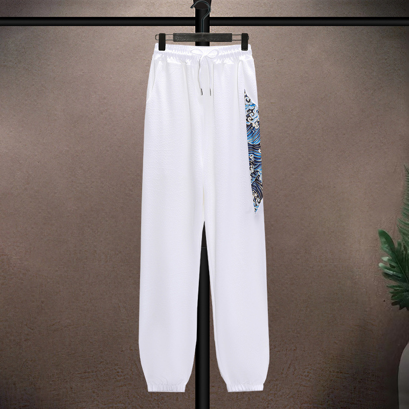Men's Clothing Ice silk suit men's summer thin Tang suit short sleeve casual large size style men's loose Hanfu suit_voghion.com