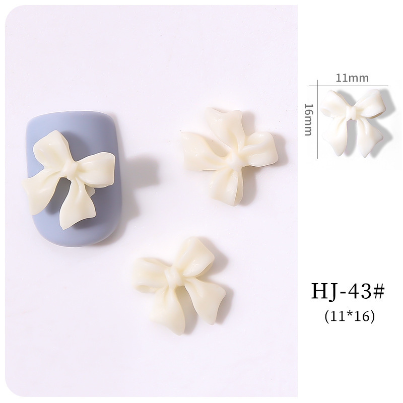 Manicura Internet celebridad arco ins joyería de uñas japonés blanco y negro cinta desnuda arco tridimensional simple parche