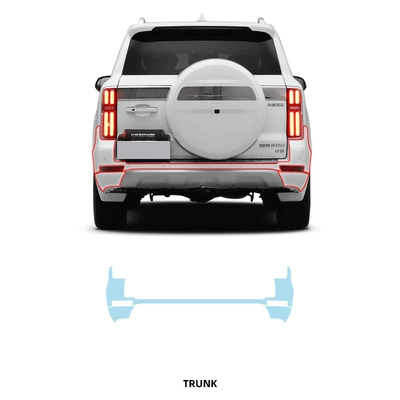 Tank 500 Special Transparent Film Car paint protective film - rear-bumper-tpu-film-imported-tpu-film-specially-cut-for-special-vehicles