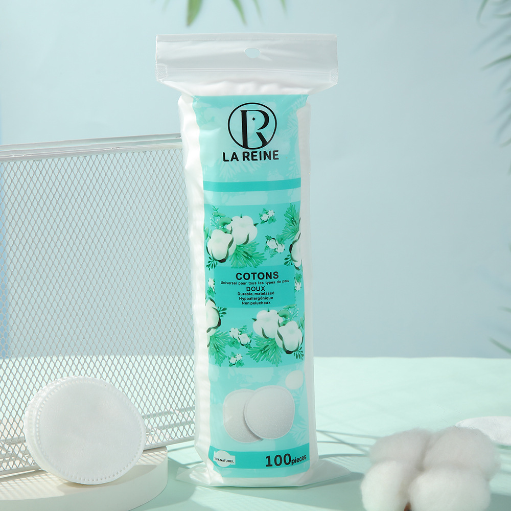 Agujero de alfiler transfronterizo cerrado borde algodón cosmético sin flojo cuidado de la piel higiénico algodón cosmético desmaquillaje algodón cosmético limpio algodón de piel