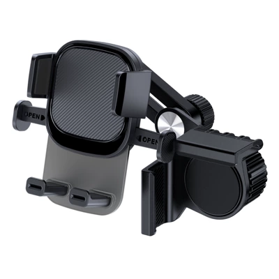 Car phone holder: universal fixed bracket instrument panel - j42-p2-car-central-control-screen-mobile-phone-bracket-black