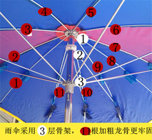 Q683摩托车伞雨棚三轮车电动车遮阳雨伞太阳伞超大加厚雨篷