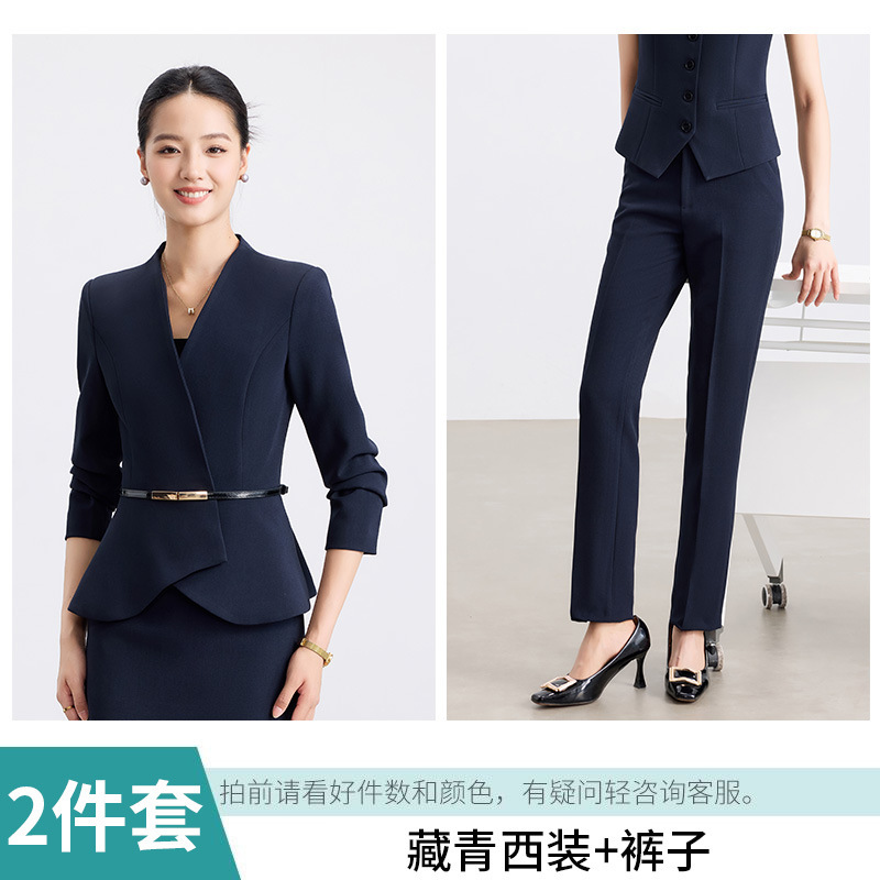 医美酒店前台西装套装女工作服OL通勤美容师珠宝金店职业装女正装|undefined