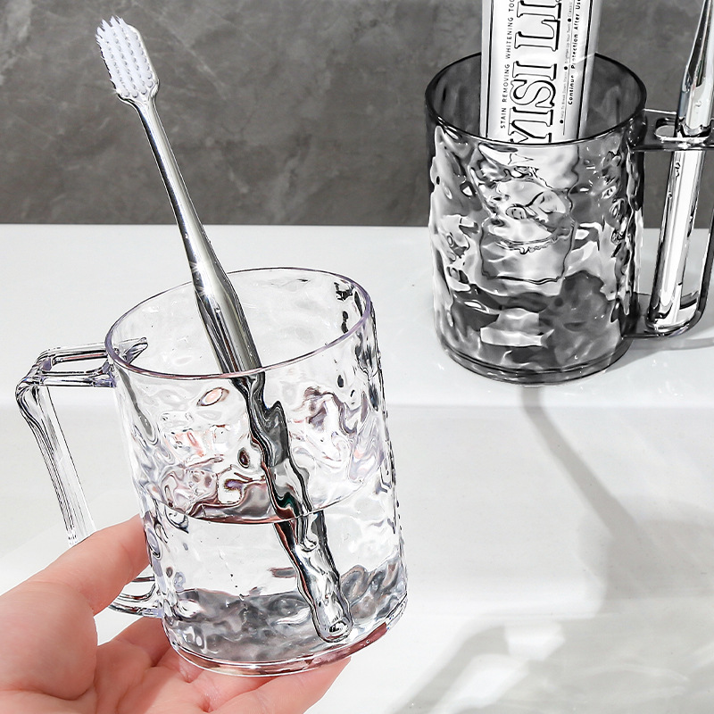 glacier pattern mouthwash cup household female toothbrush mouthwash cup cup cup tooth mug high-grade transparent toothbrush holder cup