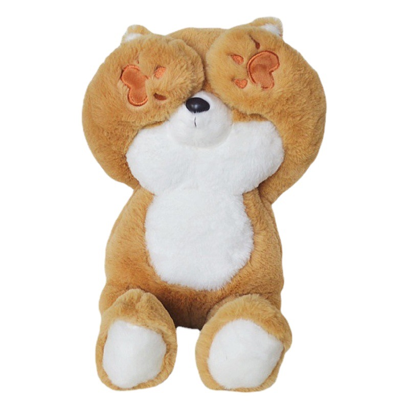 Mulula peekaboo muñeca de peluche de juguete que cubre la cara panda conejo animal muñeca almohada para dormir al por mayor