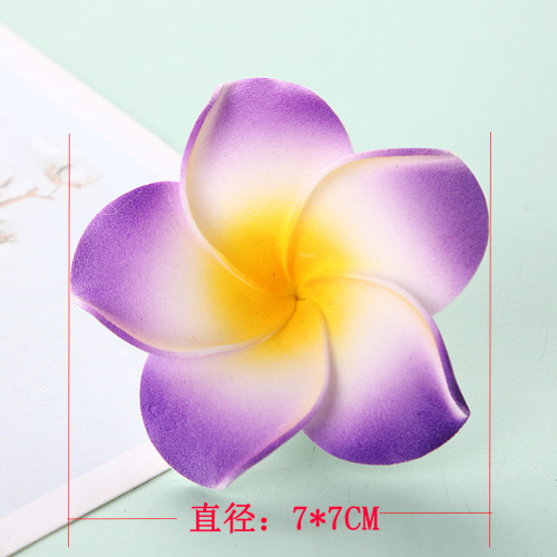 Plumeria hairpin wholesale Dai costume travel seaside vacation plumeria hairpin flower edge clip hairpin headdress