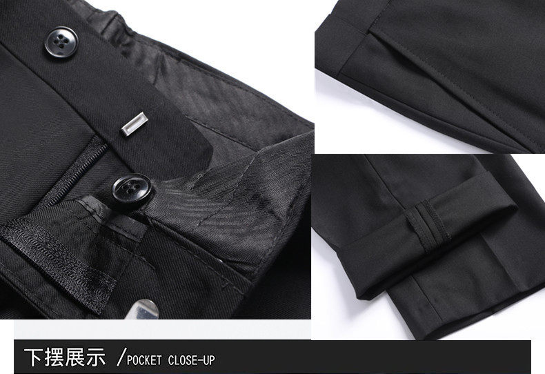 Bộ vest nam hai mảnh dáng ôm, áo vest cổ bẻ phẳng một hàng cúc, lễ phục cưới và đi làm — Bộ áo và quần một cúc màu xanh navy, Bộ đồ hai cúc màu xanh tím than (áo + quần), Bộ đồ hai cúc màu xám (áo + quần), Bộ đồ màu xám một cúc (áo + quần) chi tiết 24