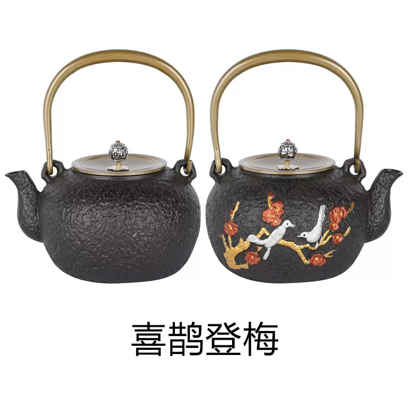 双铜铸铁壶家用烧水泡茶煮茶手工无涂层生铁壶日式铁壶烧水壶批发