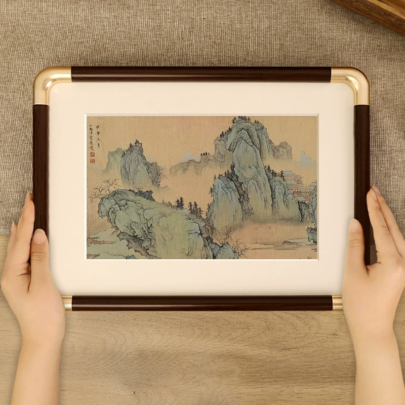 Китайская фоторамка для показа фото на заказ DIY настенная каркасная рамка с круглым углом рамка пустая рамка A3 масляная рама для росписи высокого уровня чувство