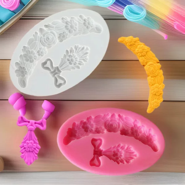 Amazon's Popular European-Style Retro Pattern Lace Decoration Liquid Mold Fondant Cake Chocolate Baking Mold