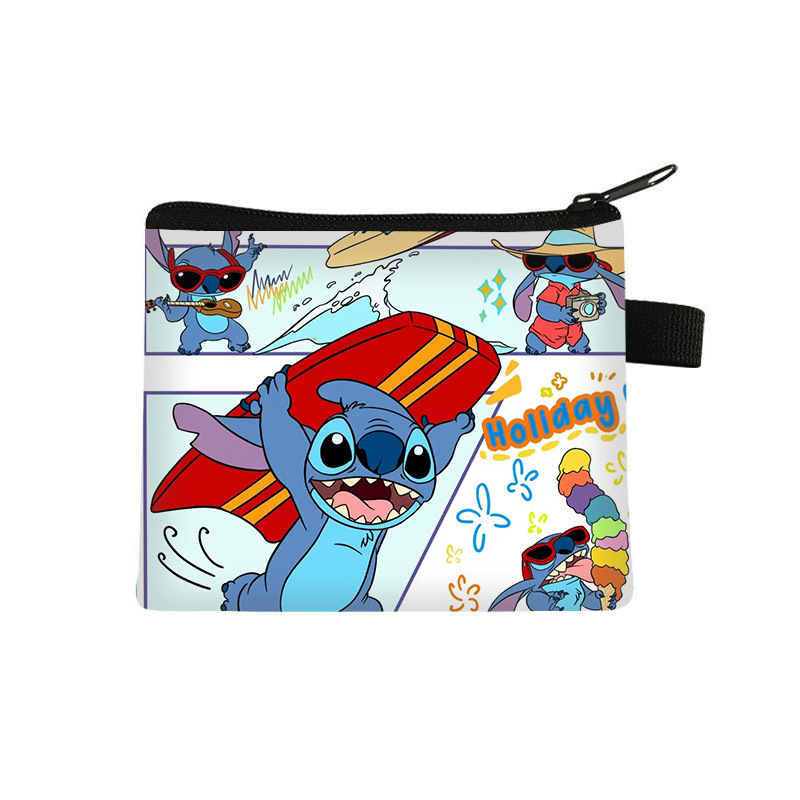 Nuevo patrón de bolso de cambio para niños bolso de tarjetas portátiles bolso de monedas bolso de almacenamiento de llaves de poliéster bolso de mano se puede distribuir