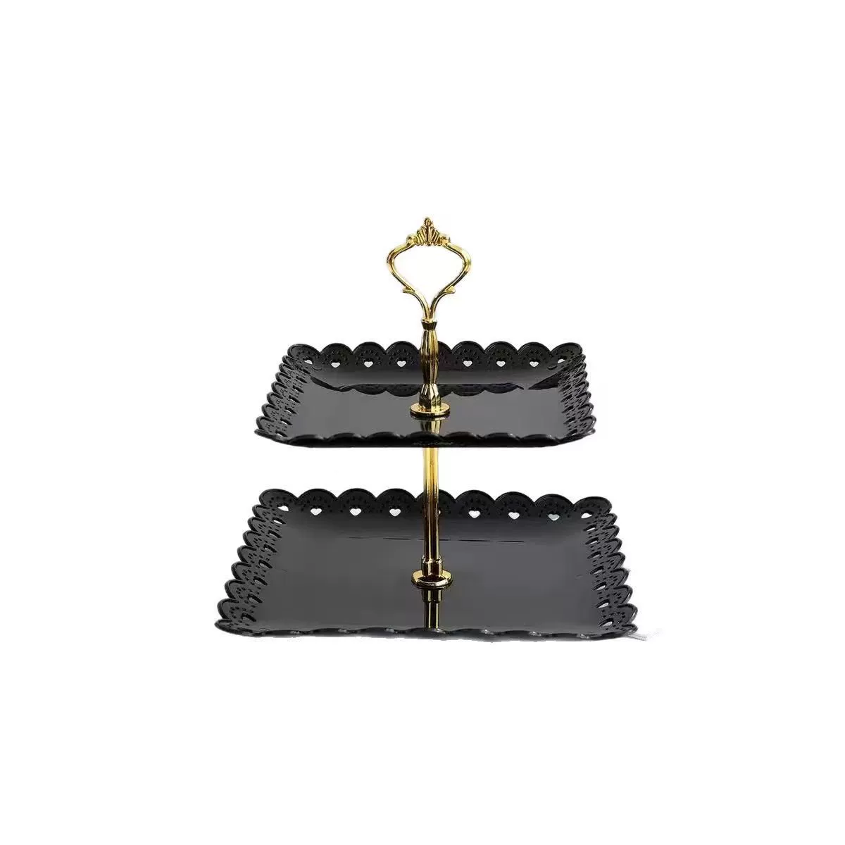 Light luxury tray display rack snack rack home cross-border living room kitchen multi-layer cake fruit storage special plate