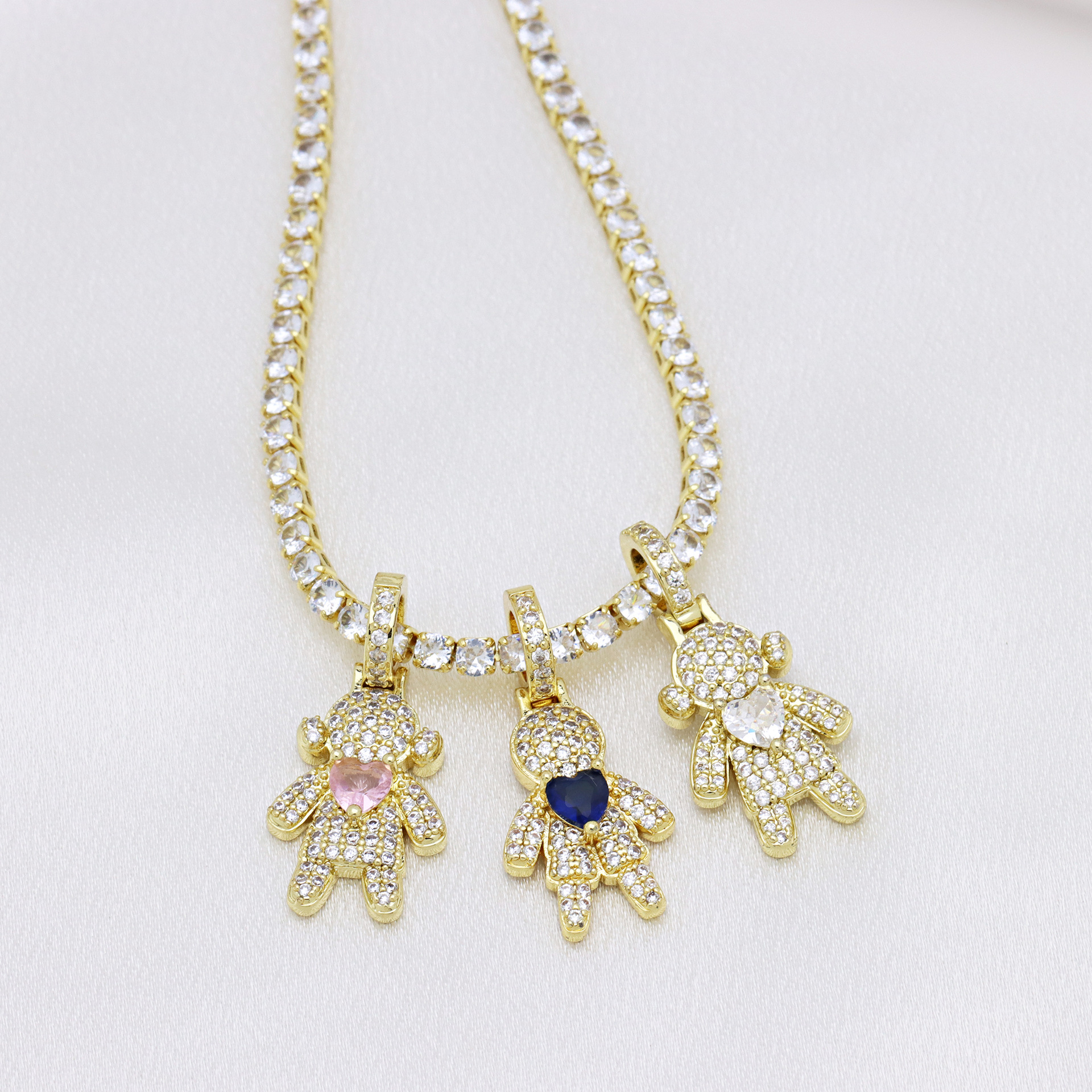 1 Stück 14*30mm Kupfer Menschlich Anhänger Kette display picture 3