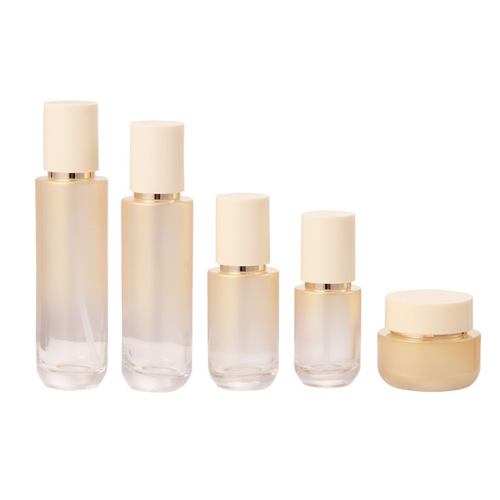 Cosmetic glass packaging material empty bottle spray toner press lotion essence bottle 50g cream bottle