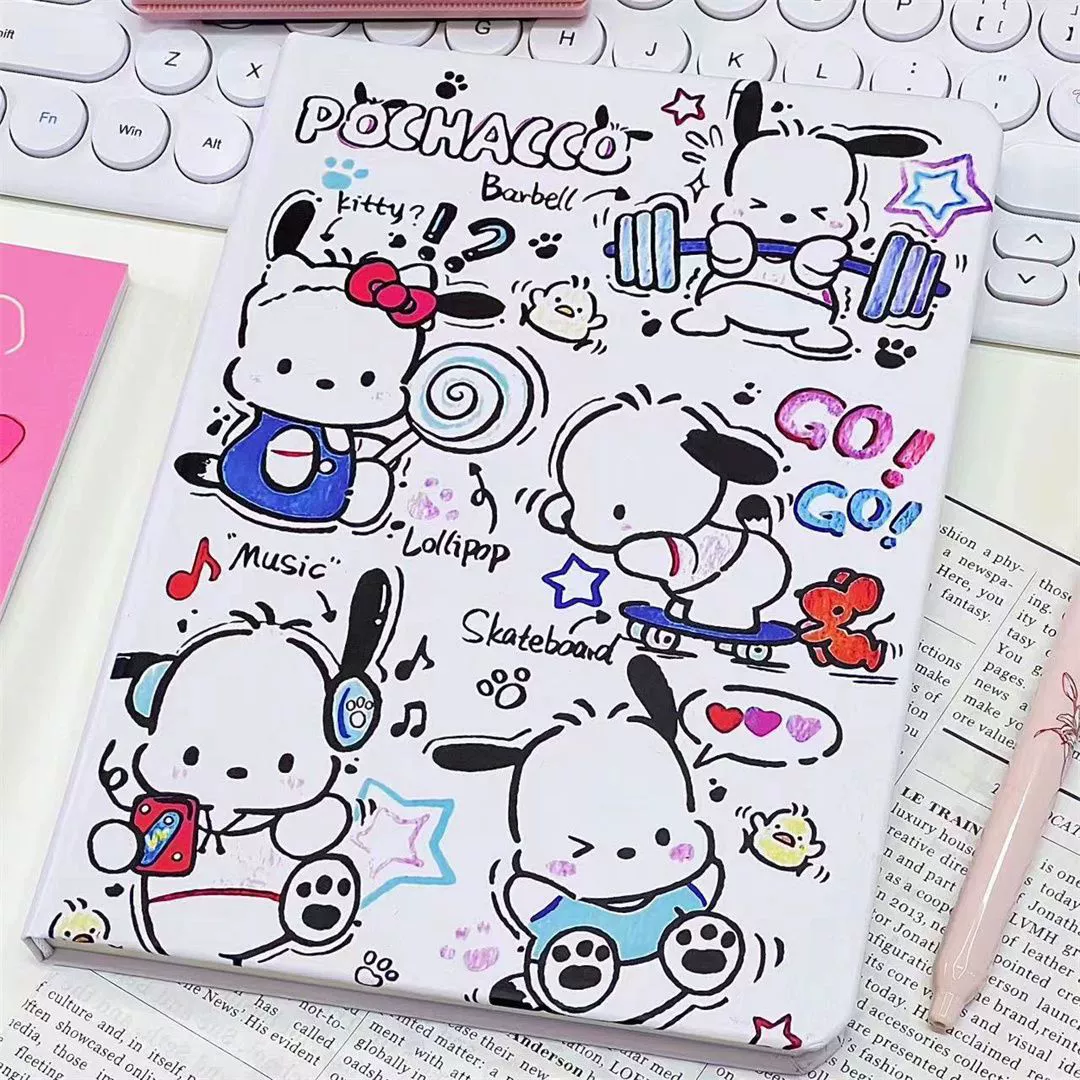 Блокнот (Sanrio) Pochacco A5 твердая обложка, сверх толстой_student горизонтальный записной блокнот