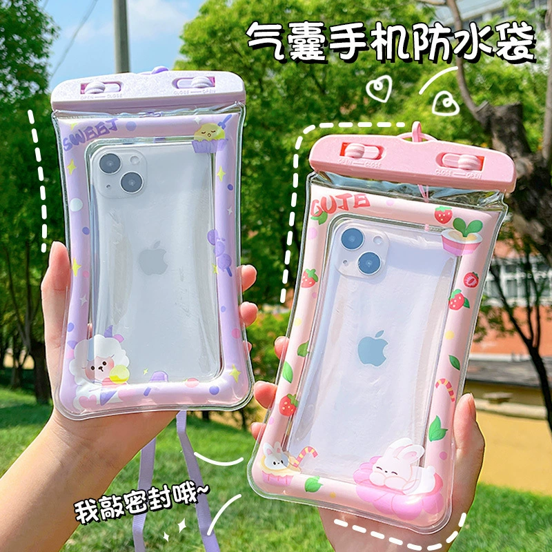 Mobile phone protection, waterproof bag, touch travel air bag, sealed bag for swimming, moisturizing protective case, diving, touch screen