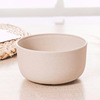 Creative wheat straw bowl thickened and anti -drop rice bowl soup bowl soup bowl of instant noodle bowl plastic round wheat incense bowl