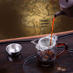 Cross-border 304 stainless steel tea strainer, lace tea separator, tea filter, high-end tea brewer
