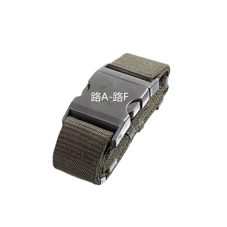 A- F grade student Road woven outer belt factory spot military gray canvas preparation training outer belt