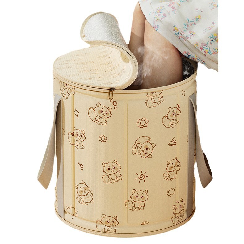 Viaje plegable bañera de remojo de pies sobre pantorrilla bolsa de remojo de pies de alta profundidad bañera de baño de pies portátil dormitorio lavabo de pies doméstico temperatura constante