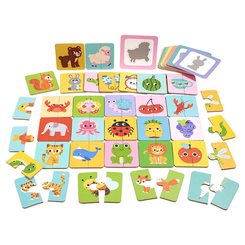 幼児向けの新しいクロスボーダー製品、影探しパズル、動物ボードゲーム、親子インタラクティブカードゲーム、赤ちゃん知育玩具|undefined
