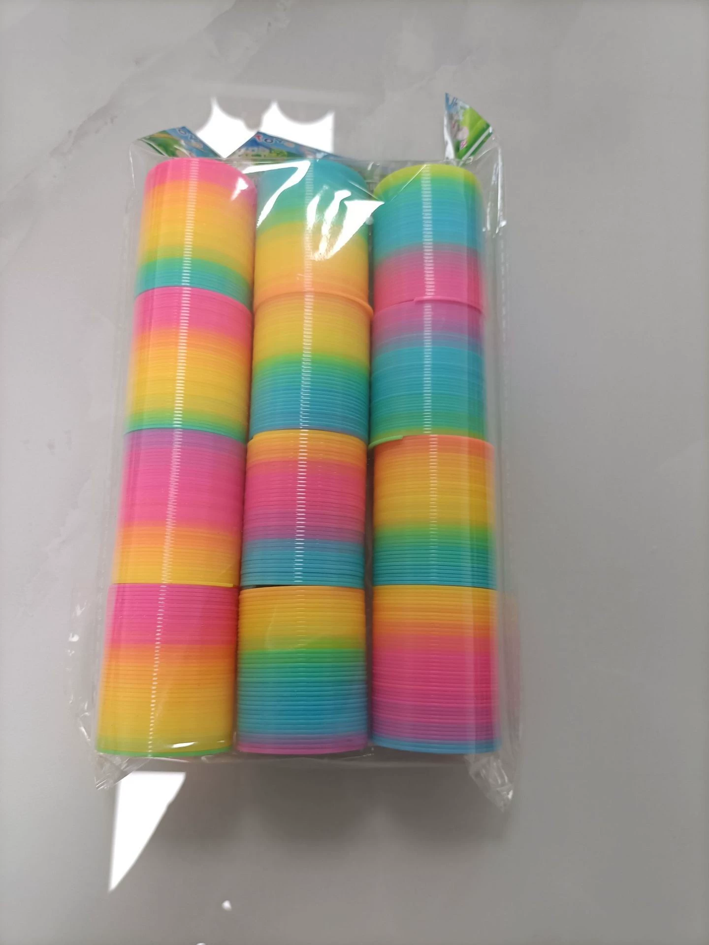 Радужная маленькая Slinky, разнообразная башня, красочное эластичное кольцо, игрушка, ностальгия, опт