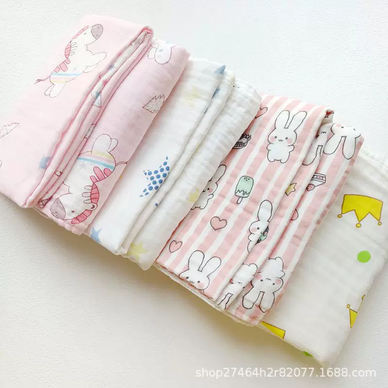 Cotton gauze children's bath towel, soft breathable duvet