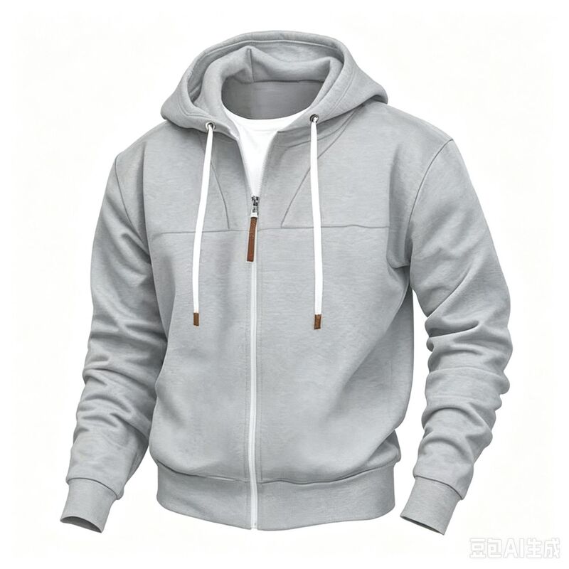 2026 New Cross-Border Men's Zipper Hoodie, European and American Style, Plus Size, Solid Color Men's Sweatshirt for Autumn and Winter 2026 New Cross-Border Men's Zipper Hoodie, European and American Style, Plus Size, Solid Color Men's Sweatshirt for Autumn and Winter