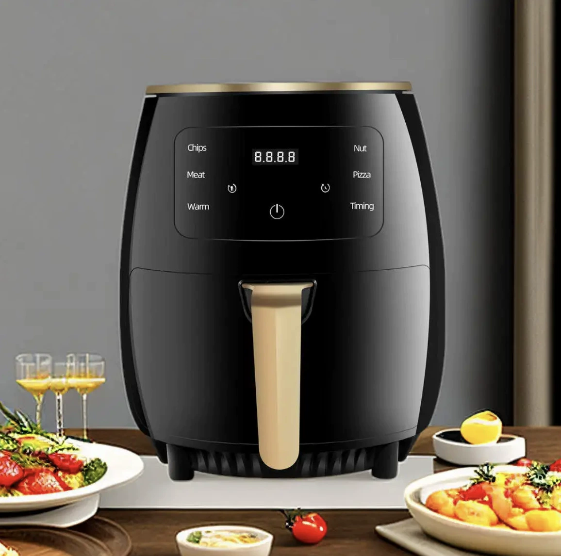 Новая фритюрница Air Fryer с большим объёмом для дома, многофункциональная сковорода для жарки, кросс-бордер поставка